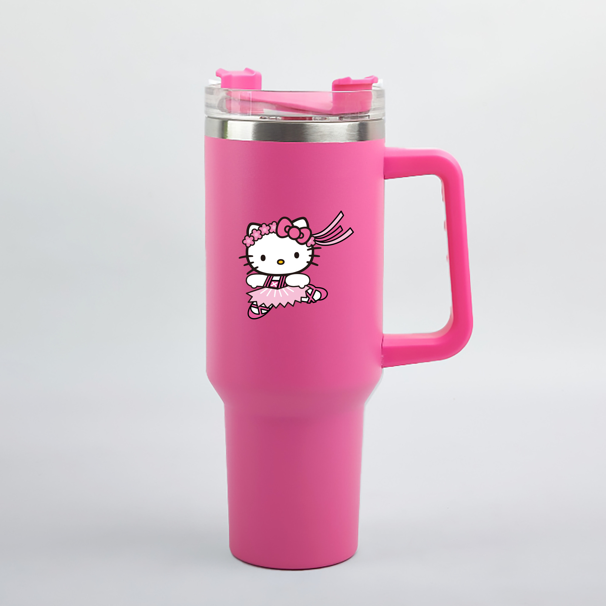 （画像用） Hello Kitty ハローキティ 1200mL車用タンブラー（カラープリント）